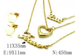HY Wholesale jewelry Heart shaped Set-HY21S0140OL