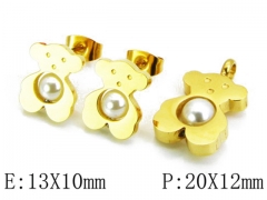 HY Wholesale Bears Earring/Pendant Set-HY64S0274HOZ