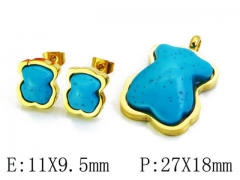 HY Wholesale Bears Earring/Pendant Set-HY64S0285HOZ