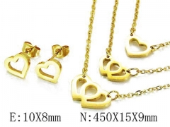 HY Wholesale jewelry Heart shaped Set-HY85S0199PW