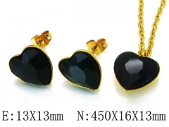 HY Wholesale jewelry Heart shaped Set-HY85S0170MV
