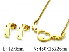HY Wholesale jewelry Heart shaped Set-HY54S0413MD