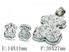 HY Wholesale Bears Earring/Pendant Set-HY64S0865HOY