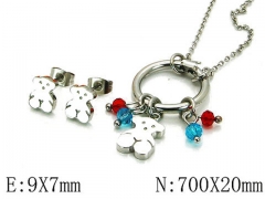 HY Wholesale Bears Earring/Pendant Set-HY64S0622IIC