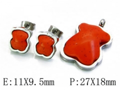 HY Wholesale Bears Earring/Pendant Set-HY64S0279HMZ
