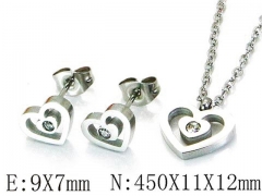 HY Wholesale jewelry Heart shaped Set-HY25S0610MS