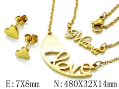 HY Wholesale 316 Stainless Steel jewelry Set-HY54S0374PLA