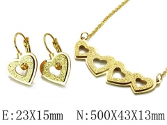 HY Wholesale jewelry Heart shaped Set-HY59S1276NS