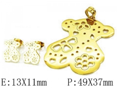 HY Wholesale Bears Earring/Pendant Set-HY64S0957HMD