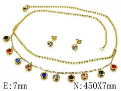 HY Wholesale Jewelry Zircon / Crystal Sets-HY02S2531HLR