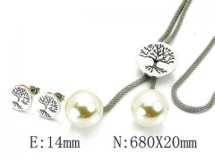 HY Wholesale 316 Stainless Steel jewelry Set-HY64S0715HPV