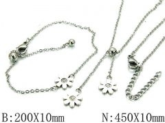 HY Wholesale 316 Stainless Steel jewelry Set-HY06S0985HJS