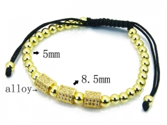 HY Stainless Steel 316L Bracelets (Steel Ball Style)-HY41B0192HOF