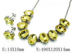 HY Wholesale 316 Stainless Steel jewelry Set-HY92S0016HRR