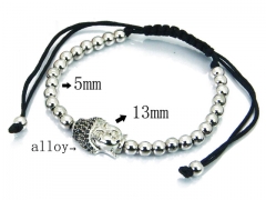 HY Stainless Steel 316L Bracelets (Steel Ball Style)-HY41B0187HND