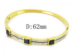 HY Wholesale Stainless Steel 316L Bangle(Crystal)-HY19B0031HOR