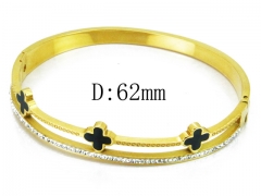 HY Wholesale Stainless Steel 316L Bangle(Crystal)-HY19B0034HPQ