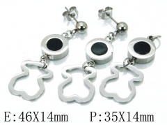 HY Wholesale 316 Stainless Steel jewelry Set-HY64S1064HJS