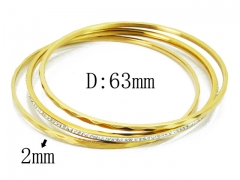 HY Stainless Steel 316L Bangle (Merger)-HY19B0047ILE