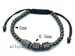 HY Stainless Steel 316L Bracelets (Steel Ball Style)-HY41B0193HOE