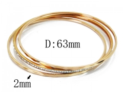 HY Stainless Steel 316L Bangle (Merger)-HY19B0048ILW