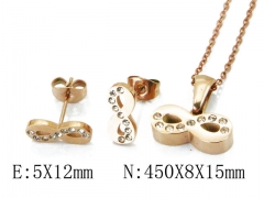 HY Wholesale 316 Stainless Steel jewelry Set-HY91S0554HJ5