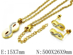 HY Wholesale 316 Stainless Steel jewelry Set-HY06S0691H80
