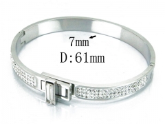 HY Wholesale Stainless Steel 316L Bangle(Crystal)-HY19B0013IDD