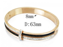 HY Wholesale Stainless Steel 316L Bangle(Crystal)-HY19B0017IHD