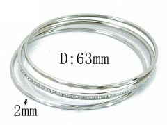 HY Stainless Steel 316L Bangle (Merger)-HY19B0046IIF