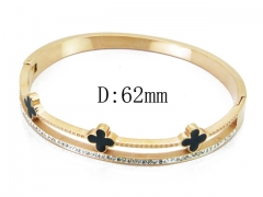 HY Wholesale Stainless Steel 316L Bangle(Crystal)-HY19B0035IRR