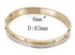 HY Wholesale Stainless Steel 316L Bangle(Crystal)-HY19B0009IHC