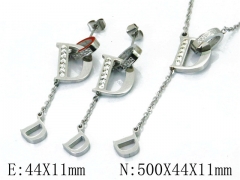 HY Wholesale 316 Stainless Steel jewelry Set-HY91S0597HOE