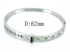 HY Wholesale Stainless Steel 316L Bangle(Crystal)-HY19B0027HMX