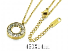 HY Wholesale 316L Stainless Steel Necklace-HY14N0215HIQ