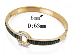 HY Wholesale Stainless Steel 316L Bangle(Crystal)-HY19B0006IHE