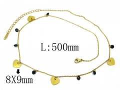 HY Wholesale 316L Stainless Steel Necklace-HY24N0005HID