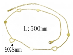 HY Wholesale 316L Stainless Steel Necklace-HY24N0006HJD