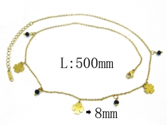HY Wholesale 316L Stainless Steel Necklace-HY24N0002HHX
