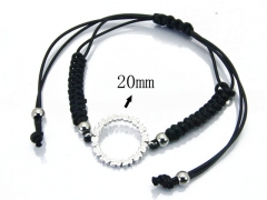 HY Stainless Steel 316L Bracelets (Rope Weaving)-HY90B0364HIW