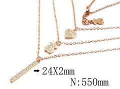 HY Stainless Steel 316L Necklaces (Bear Style)-HY90N0145IOE