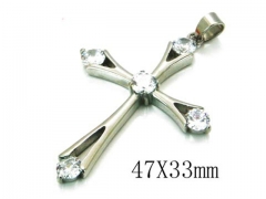 HY 316L Stainless Steel Cross Pendants-HY13P0472HAA
