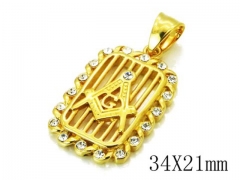 HY 316L Stainless Steel Pendant-HY13P0519HHA