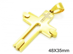 HY 316L Stainless Steel Cross Pendants-HY13P0985HLX