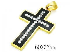 HY 316L Stainless Steel Cross Pendants-HY13P0698HJL