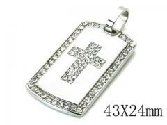 HY 316L Stainless Steel Cross Pendants-HY13P0313HHC
