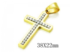 HY 316L Stainless Steel Cross Pendants-HY13P0485PQ