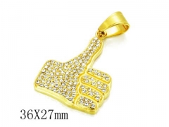 HY 316L Stainless Steel Pendant-HY13P0624HJF