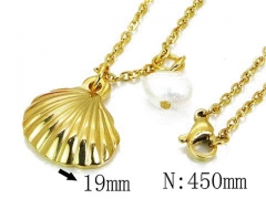 HY Stainless Steel 316L Necklaces (Pearl Style)-HY12N0511MS