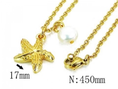 HY Stainless Steel 316L Necklaces (Pearl Style)-HY12N0512MD